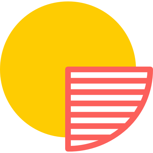 gráfico circular Neung Flat icono