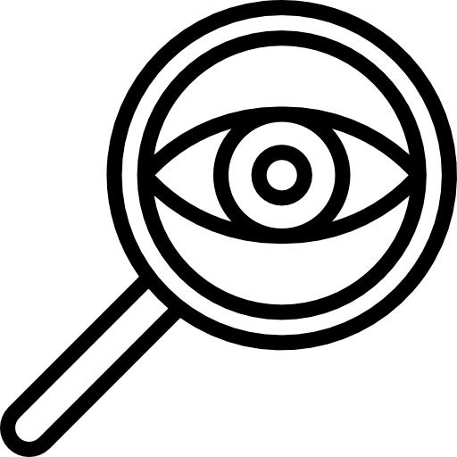 vergrootglas mynamepong Lineal icoon