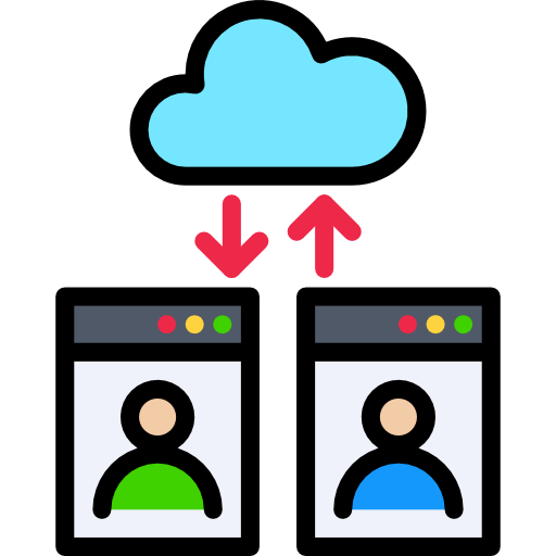 Cloud mynamepong Lineal Color icon