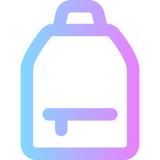 rucksack Super Basic Rounded Gradient icon