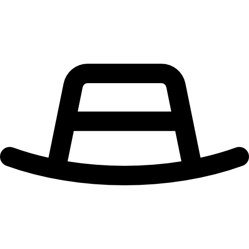 fedora Super Basic Rounded Lineal ikona