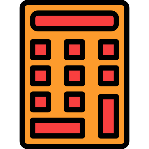 kalkulator Neung Lineal Color ikona