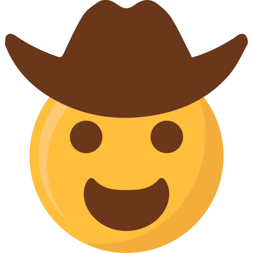 cowboy Generic color fill icoon