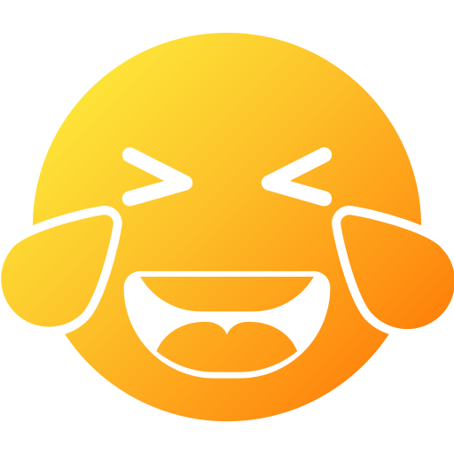 Laughing Generic gradient fill icon