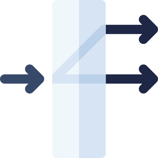 refracción Basic Rounded Flat icono
