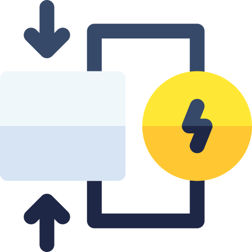 Electricity Basic Rounded Flat icon