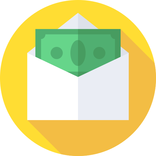 Envelope Flat Circular Flat icon