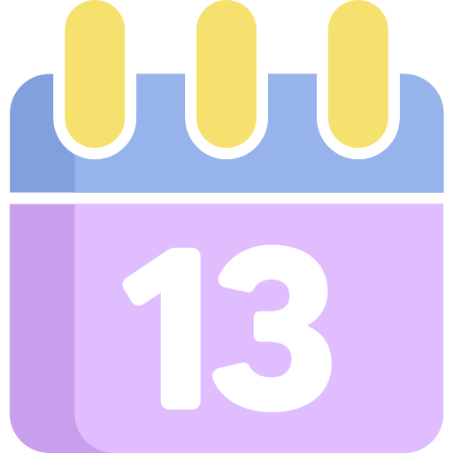 Calendar date Generic color fill icon