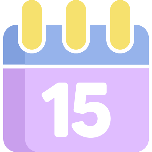 data kalendarza Generic color fill ikona