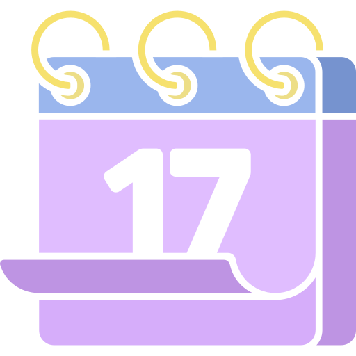 Дата календаря Generic color fill иконка