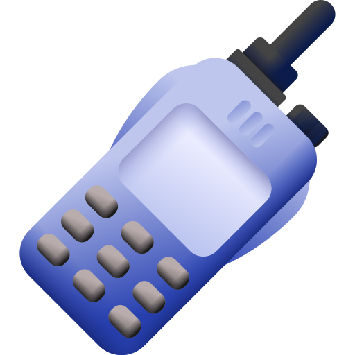 휴대용 무전기 3D Color icon
