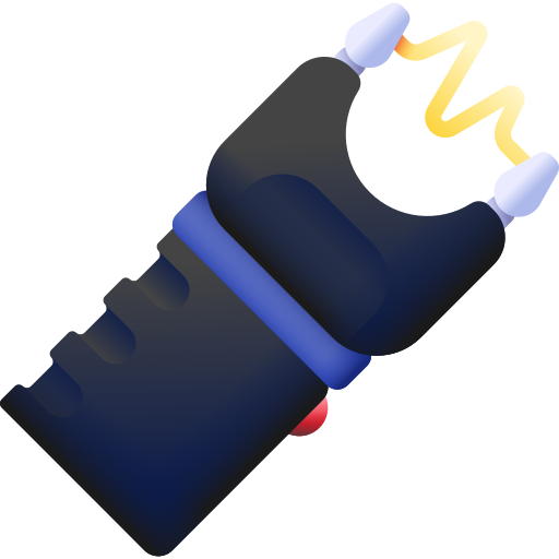 Stun gun 3D Color icon