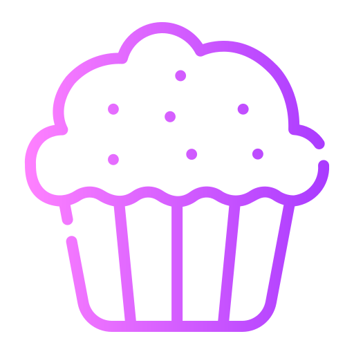 Muffin Generic gradient outline icon