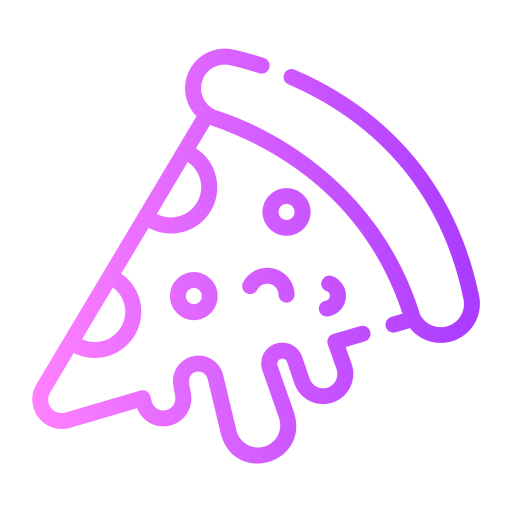 pizza Generic gradient outline icoon