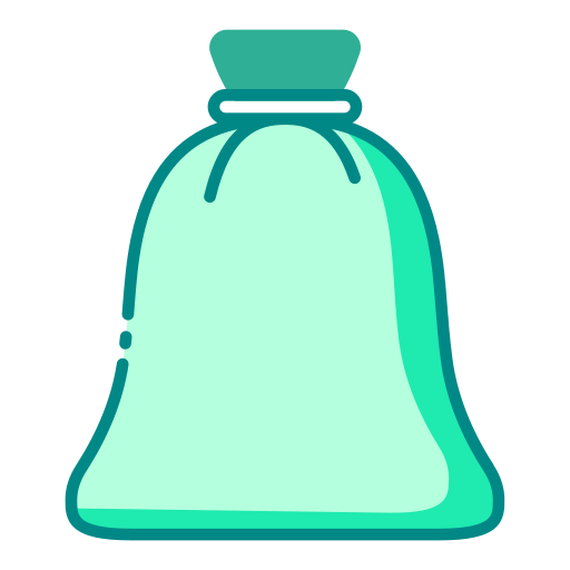 Trash bag Generic color lineal-color icon