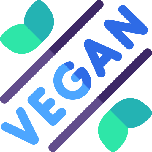 veganistisch Basic Rounded Flat icoon