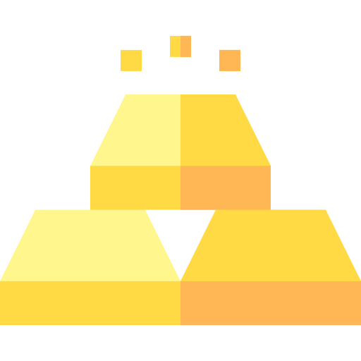 sztabki złota Basic Straight Flat ikona