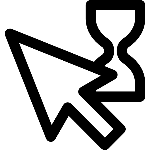 Wait Cursor Curved Lineal icon