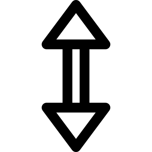 desplazarse Curved Lineal icono