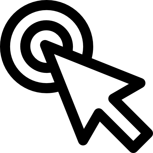 Pointer Curved Lineal icon