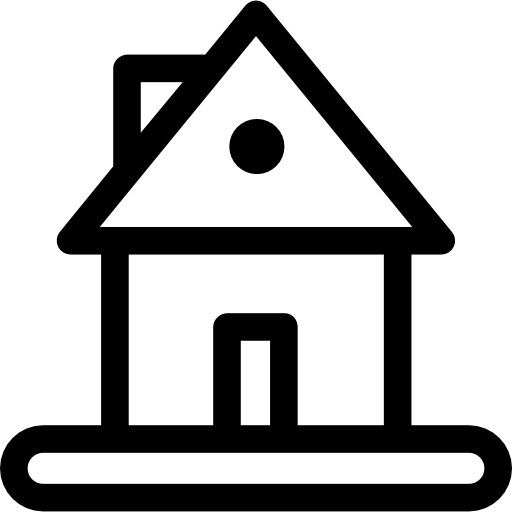 petite maison Basic Straight Lineal Icône
