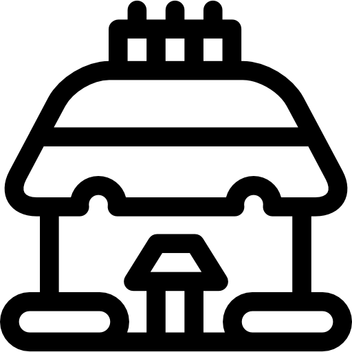 domek Basic Straight Lineal ikona