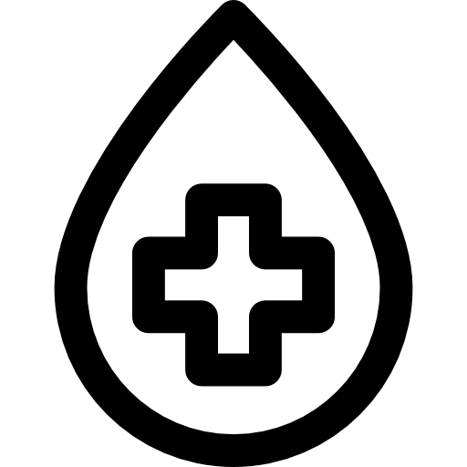 Донорство крови Curved Lineal иконка