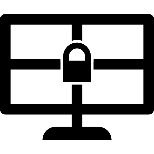 computadora bloqueada  icono