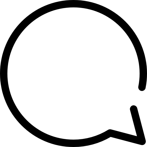 burbuja de discurso redonda  icono