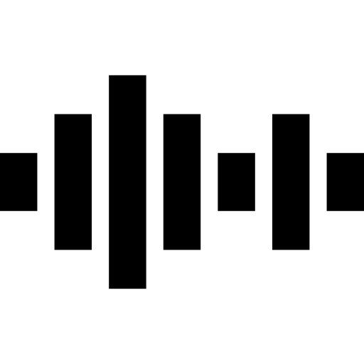 barras de sonido  icono