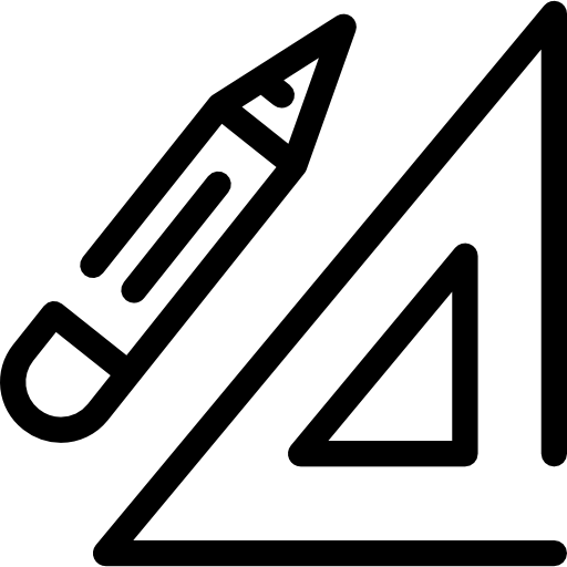 Ruler and Pencil  icon