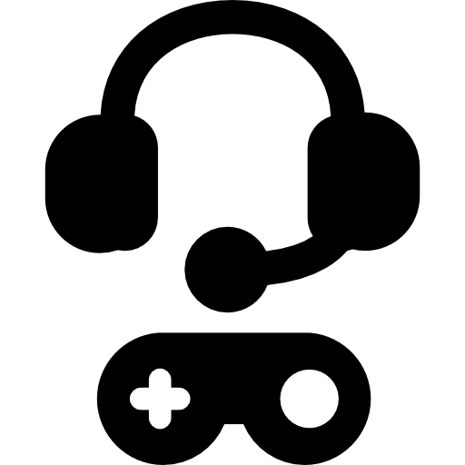 gamepad und kopfhörer  icon