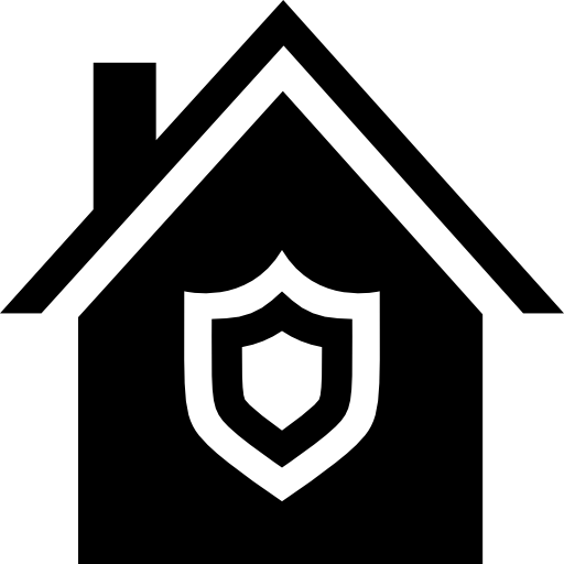 Дом со щитом  иконка