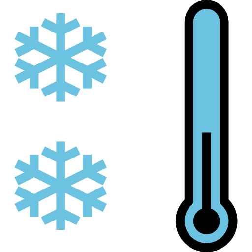 寒い geotatah Lineal Color icon