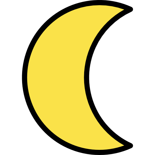 Moon geotatah Lineal Color icon
