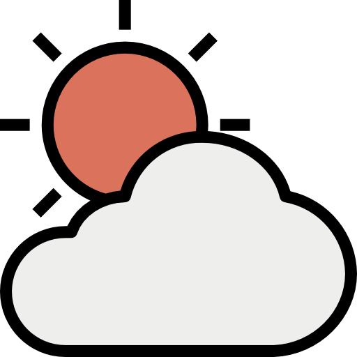Пасмурная погода geotatah Lineal Color иконка