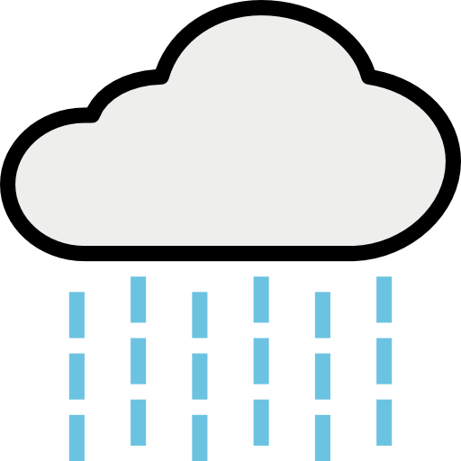 雨 geotatah Lineal Color icon
