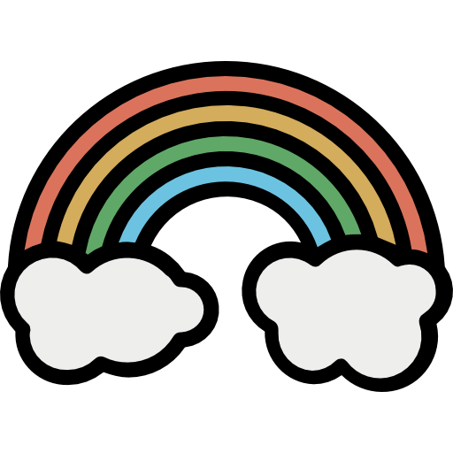 Rainbow geotatah Lineal Color icon