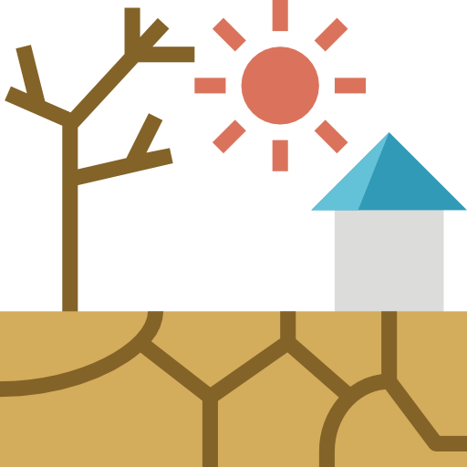 Drought geotatah Flat icon