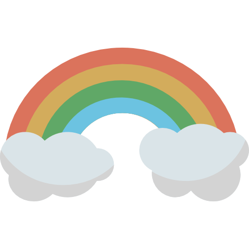 arco iris geotatah Flat icono