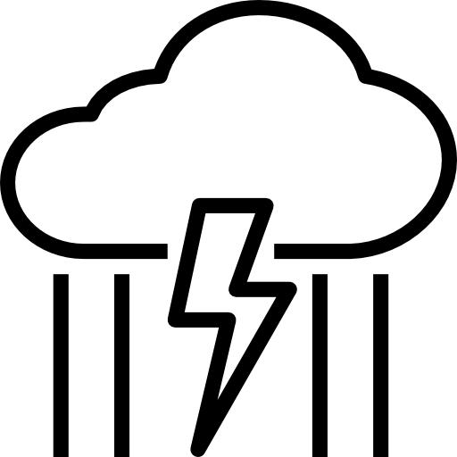 tormenta geotatah Lineal icono