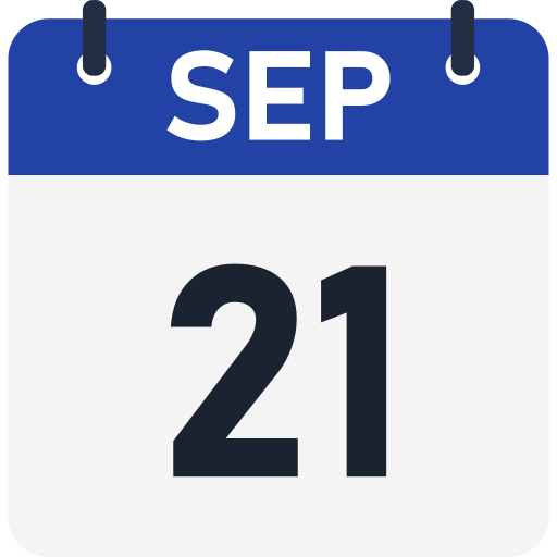 September 21 Generic color fill icon