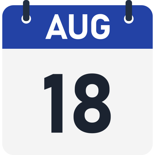 18 августа Generic color fill иконка