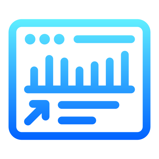 analítica Generic gradient outline icono