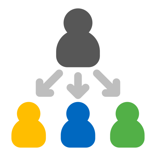 Hierarchy Generic color fill icon