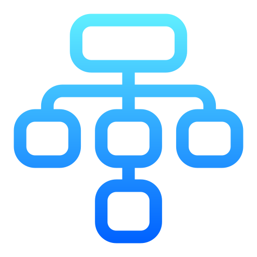 estructura de jerarquía Generic gradient outline icono