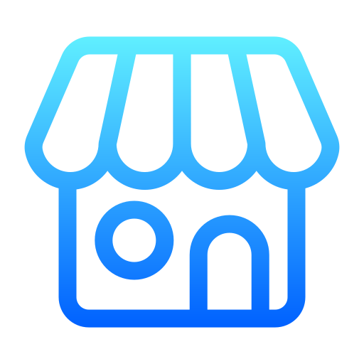Store Front Generic gradient outline icono
