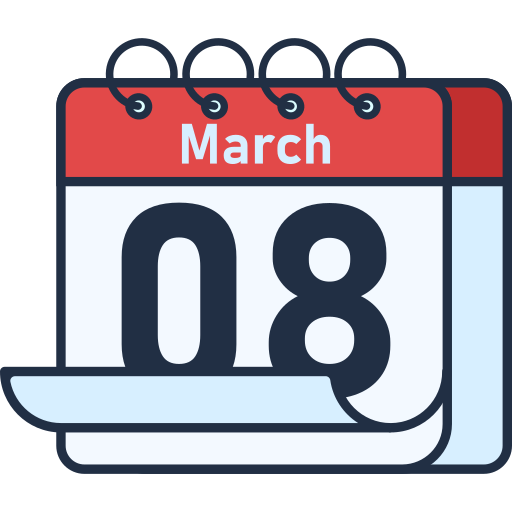 March 8 Generic color lineal-color icon