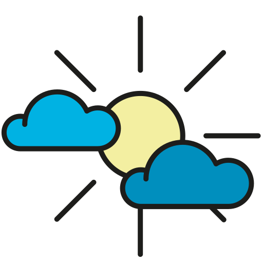 Cloudy day Generic color lineal-color icon