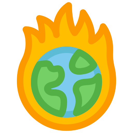 地球温暖化 Generic color lineal-color icon